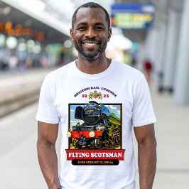 Flying Scotsman 4472 Stoomlocomotief Retro Poster T-shirt