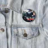 Flying Scotsman Badge Ronde Button 5,7 Cm (In situ)