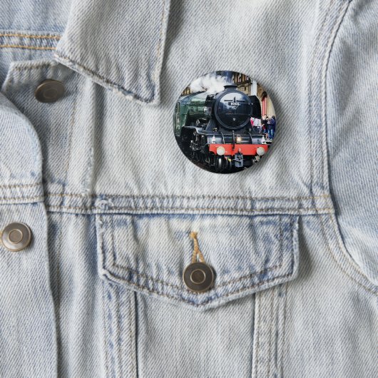 Flying Scotsman Badge Ronde Button 5,7 Cm (In situ)