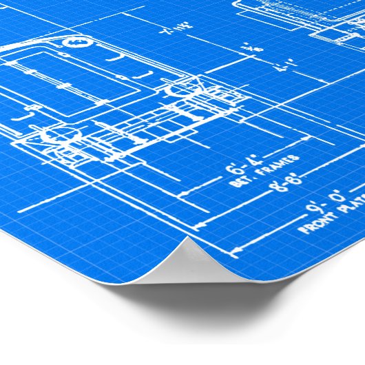 Flying Scotsman Blue Print (Hoek)