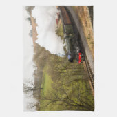 Flying Scotsman in Goathland Theedoek (Verticaal)