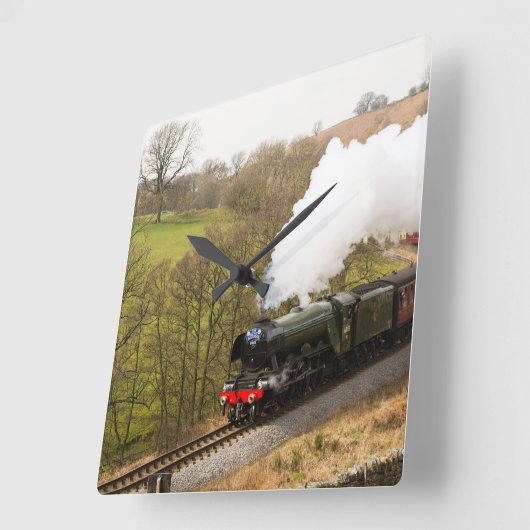 Flying Scotsman in Goathland Vierkante Klok (Hoek)