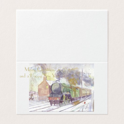 Flying Scotsman kerstkaarten Kaart (Buitenkant ongevouwen)