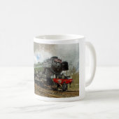 Flying Scotsman oil Paintedl illustration Koffiemok (Voorkant rechts)