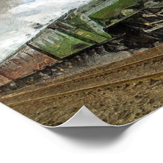 Flying Scotsman oil Paintedl illustration Poster (Hoek)
