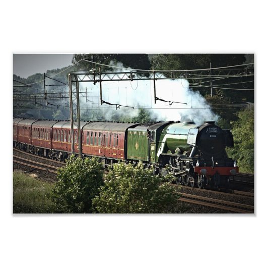 Flying Scotsman Op De Hoofdlijn (5539) Foto Afdruk (Voorkant)