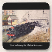 Flying Scotsman over zijn eerste onderzetter (Voorkant)