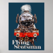 Flying Scotsman – Steam Locomotive Illustration Poster (Voorkant)