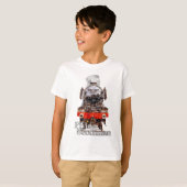 Flying Scotsman – Steam Locomotive Illustration T-shirt (Voorkant volledig)