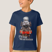 Flying Scotsman – Steam Locomotive Illustration T-shirt (Voorkant)