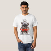 Flying Scotsman – Steam Locomotive Illustration T-shirt (Voorkant volledig)