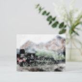 Flying Scotsman  Steam Train Engine Card Briefkaart (Staand voorkant)