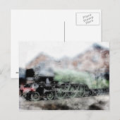 Flying Scotsman  Steam Train Engine Card Briefkaart (Voorkant / Achterkant)