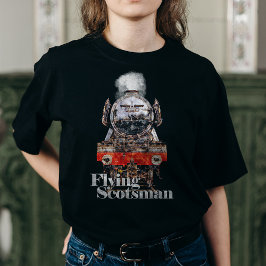 Flying Scotsman – Stoomlocomotief Illustratie T-shirt