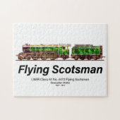Flying Scotsman Stoomtrein Engelse Locomotief Legpuzzel (Horizontaal)