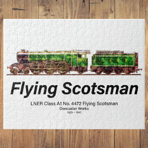 Flying Scotsman Stoomtrein Engelse Locomotief Legpuzzel
