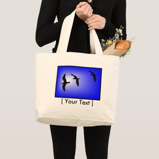Flying Seagulls Bag Grote Tote Bag (Voorkant (product))
