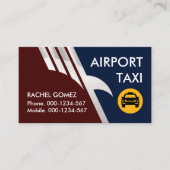 Flying Silver Eagle Taxi Service Visitekaartje (Voorkant)