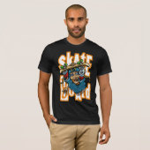 Flying skateboarder and graffiti t-shirt (Voorkant volledig)