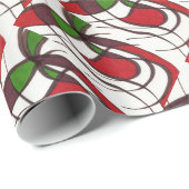 "Flying Small" Abstract Design Wrapping Paper Cadeaupapier (Rol Hoek)