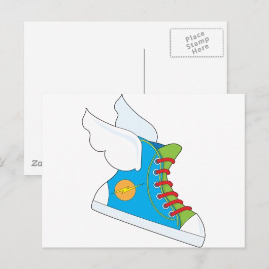 Flying Sneaker Briefkaart (Voorkant / Achterkant)