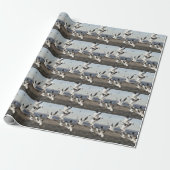 Flying Snow Geese Cadeaupapier (Uitgerold)
