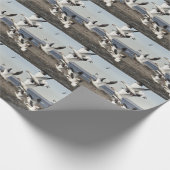 Flying Snow Geese Cadeaupapier (Hoek)