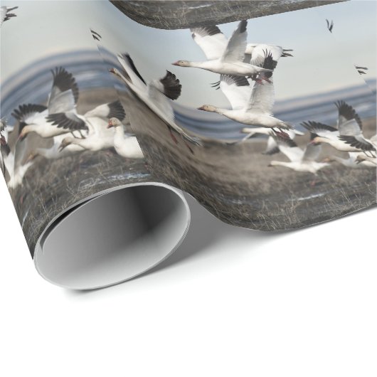 Flying Snow Geese Cadeaupapier (Rol Hoek)