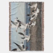 Flying Snow Geese Deken (Voorkant Verticaal)