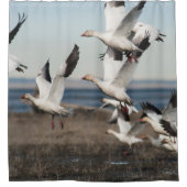 Flying Snow Geese Douchegordijn (Voorkant)