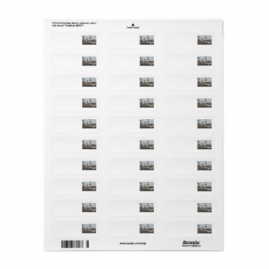 Flying Snow Geese Etiket (Full Sheet)