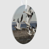 Flying Snow Geese Ornament (voorkant)