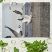 Flying Snow Geese Theedoek (Gevouwen)