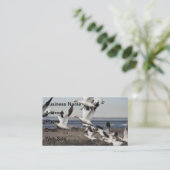 Flying Snow Geese Visitekaartje (Staand voorkant)