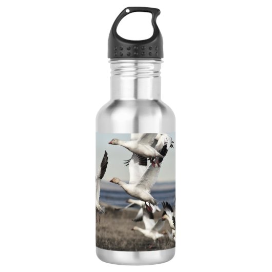 Flying Snow Geese Waterfles (Voorkant)