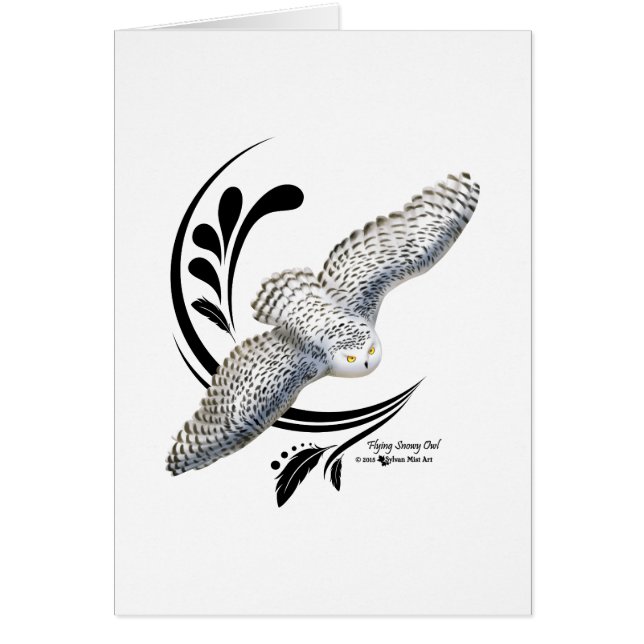 Flying Snowy Owl (Voorkant)