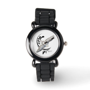 Flying Snowy Owl Horloge