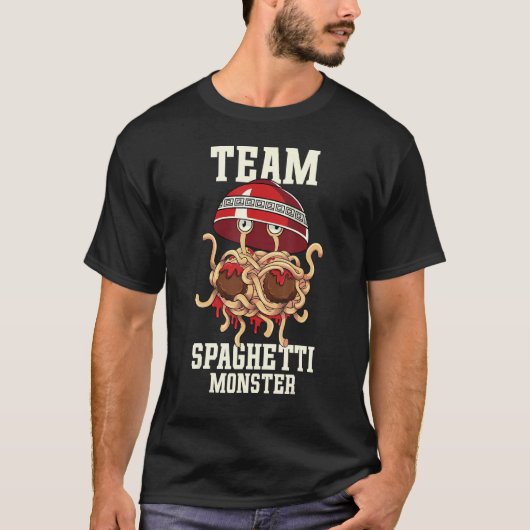 Flying Spaghetti Monster FSM Team Spaghetti Monste T-shirt (Voorkant)