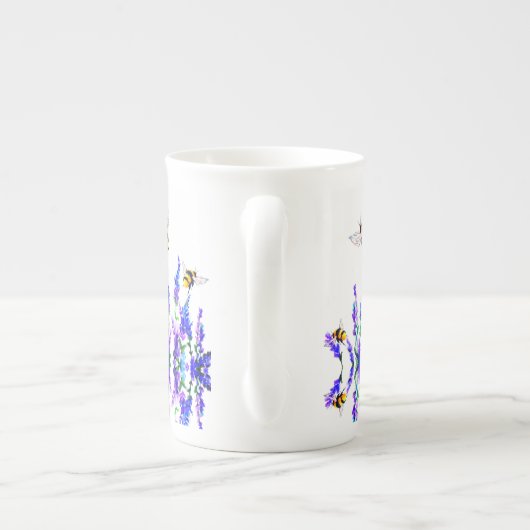 Flying Spring Bijen Bone China Mokken (Achterkant)