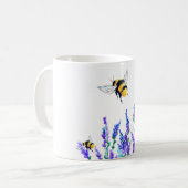 Flying Spring Bijen Vliegende Koffie Mok (Voorkant links)