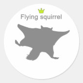 Flying squirrel g5 ronde sticker (Voorkant)