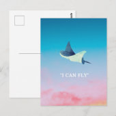 Flying Stingray Briefkaart (Voorkant / Achterkant)