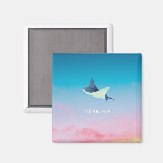 Flying Stingray Magneet (Voorkant / Achterkant)