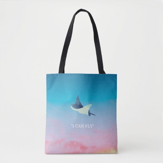 Flying Stingray Tote Bag (Voorkant)