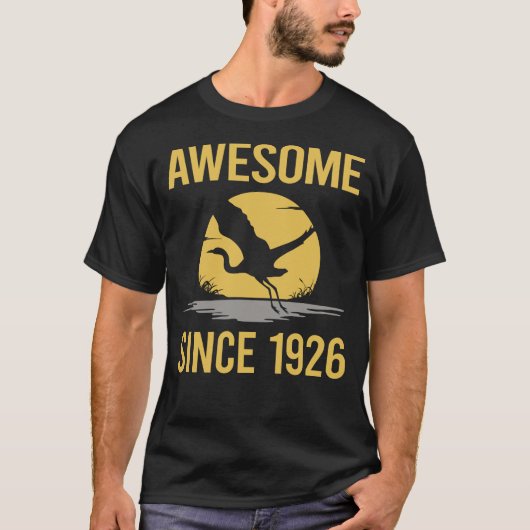 FLying Stork - Geweldige sinds 1926 T-shirt (Voorkant)