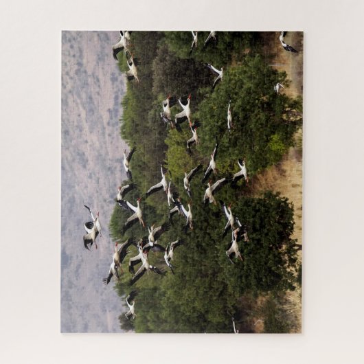 Flying Storks, Jigzaag Puzzle Legpuzzel (Verticaal)