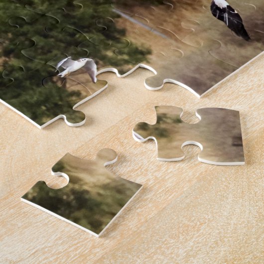 Flying Storks, Jigzaag Puzzle Legpuzzel (Zijkant)