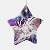 Flying Sugar Glider Keramisch Ornament (Rechts)
