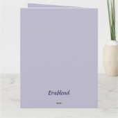 Flying Swallow Field van Violet Bloemen Kaart (Achterkant)