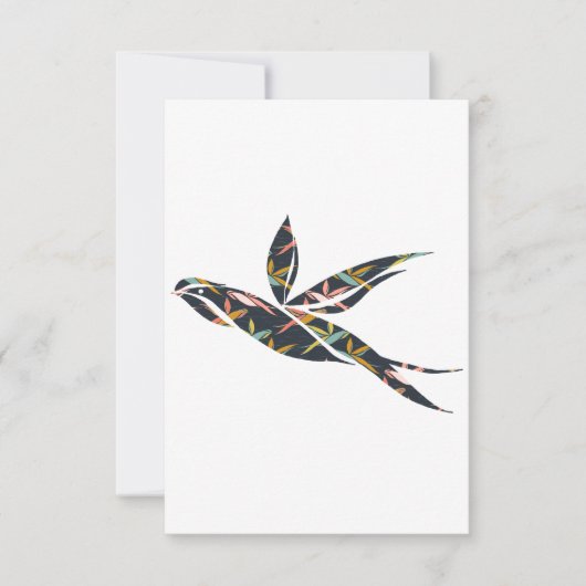 Flying swallow kaart (Voorkant)